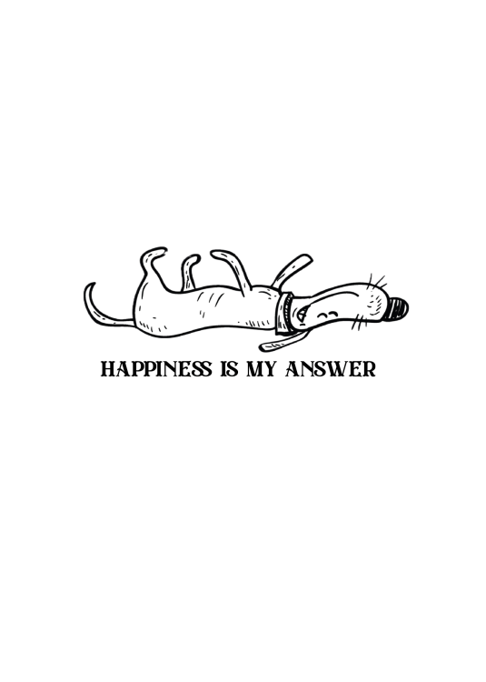 Happiness is my answear - Piesek RELAKS