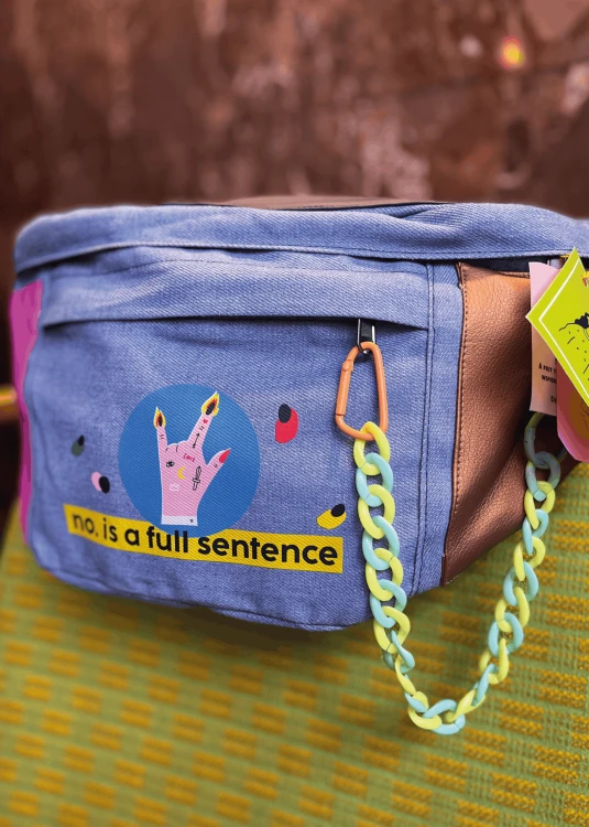 Nerka jeansowa - Women Up | No is a full sentence